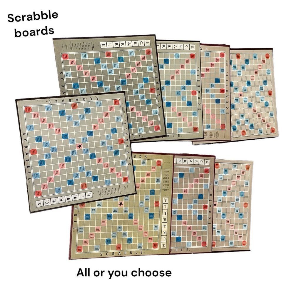 Scrabble boards lot 8 boards or you chose quantity of you want just 1 DM